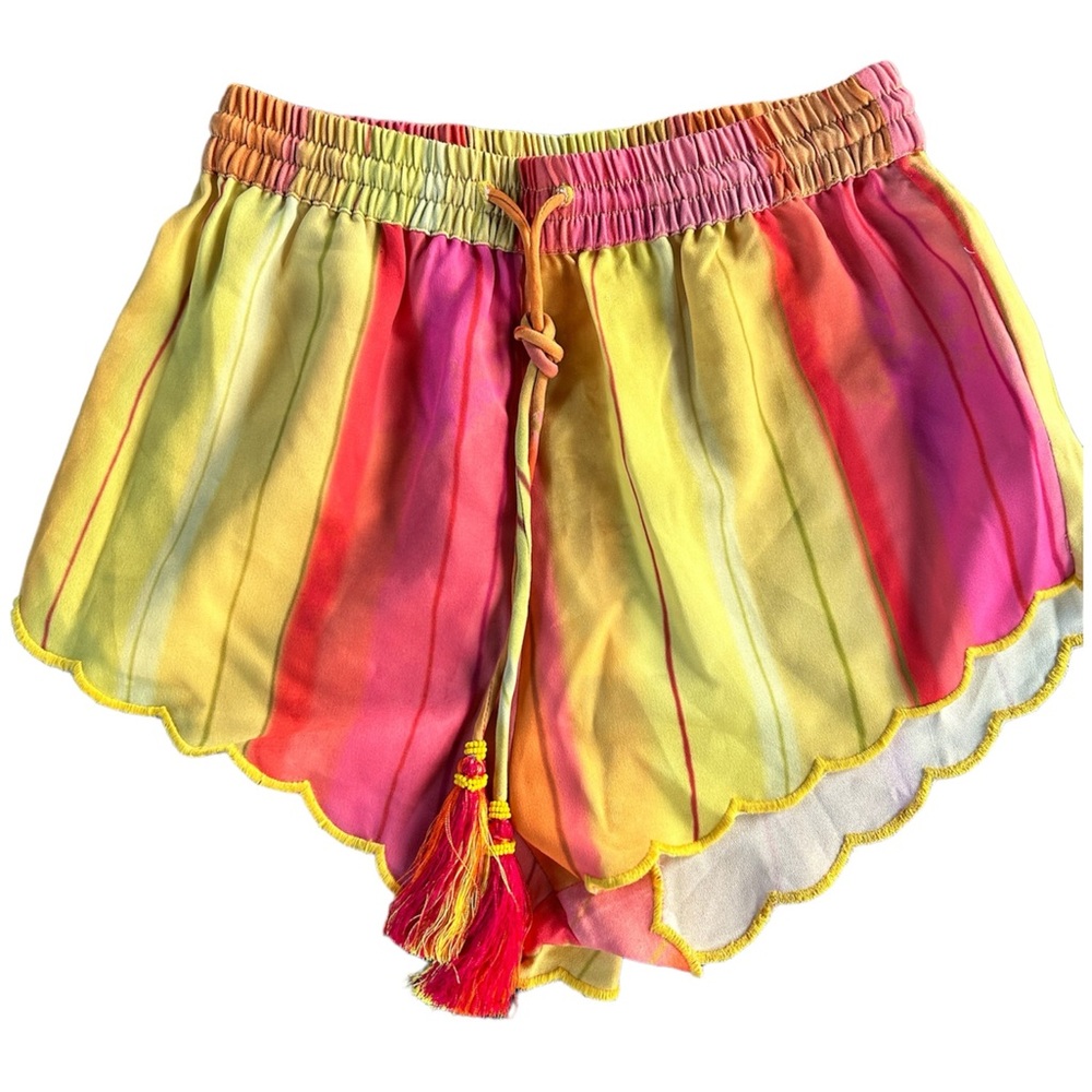 NWT Rococo Sand X Revolve Ombré Tropical
Scalloped Hem Mini Resort Shorts- XS - Picture 2 of 8